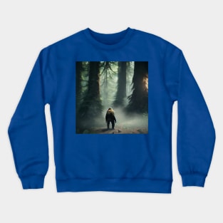 Sasquatch in Nature Crewneck Sweatshirt